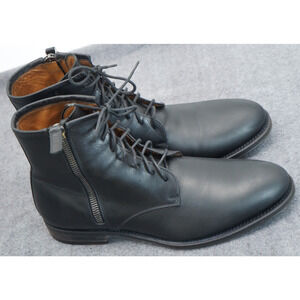 Aquatalia Black Leather Men's Boots